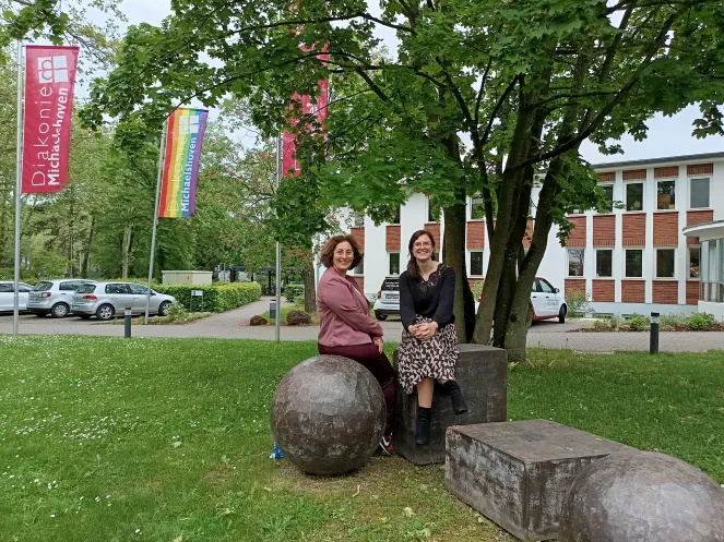 Melani Köroglu und Kirsten Neveling, Diakonie Michaelshoven