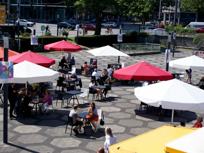 Opernvorplatz in Dortmund Aktion Das Ruhrgebiet spricht