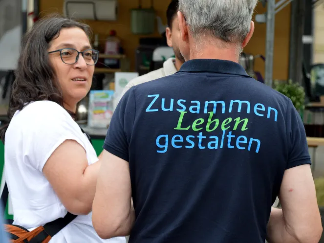 Deniz Simsek Demirci vom Statteilbüro des Diakoniewerks Essen mit dem Namen „BlickPunkt 101“