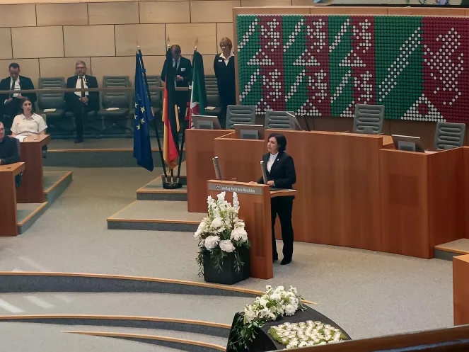 Jahrestag Hochwasser 2026 Landtag Gedenkstunde Claudia Müller-Bück