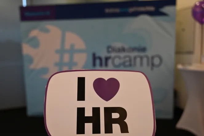 Fotowand beim HR-Barcamp West in Düsseldorf