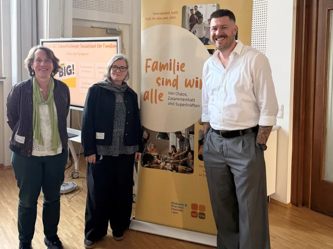 Jahrestagung eaf Heike Buschmann, Ulrike Martin und Marvin Schmidt