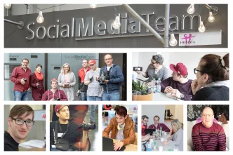 Fotocollage des inklusiven Social Media Teams Hephata