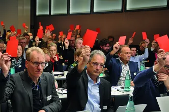 Delegierte bei der Hauptversammlung der Diakonie RWL.