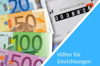 Geldscheine und Energiezähler