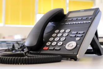 Telefon im Büro.
