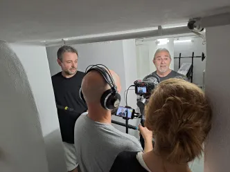 Dreharbeiten ich.tv in Erftstadt mit Rudi